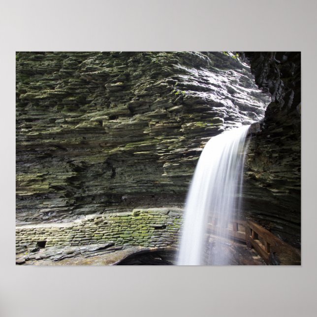 Cavern Cascade, Watkins Glen Staat Park, New York Poster (Vorne)