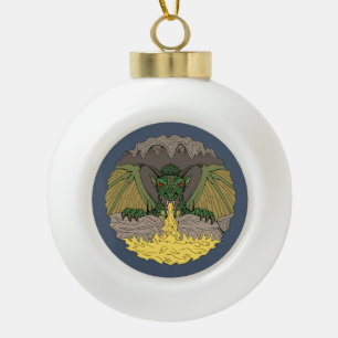 Cavern Dragon 2016 Keramik Kugel-Ornament