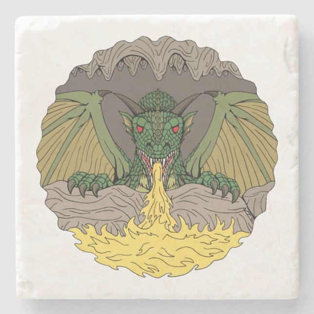 Cavern Dragon 2016 Steinuntersetzer (Vorderseite)