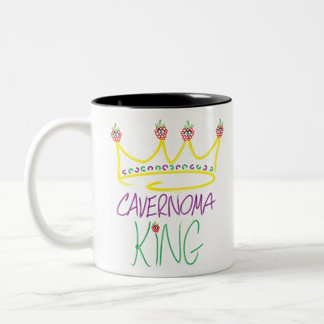 Cavernoma King, Design von Jamie Twinney, Zweifarbige Tasse (Links)
