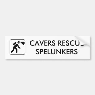 Cavers Rettungspelunkers-Autoaufkleber Autoaufkleber