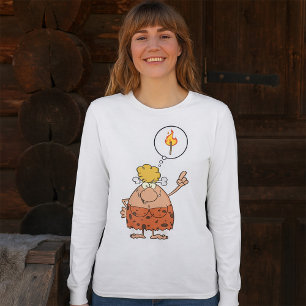 Cavewoman denkt über den Feuerstau T-Shirt