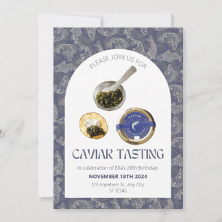 Caviar-Degustations-Party Einladung