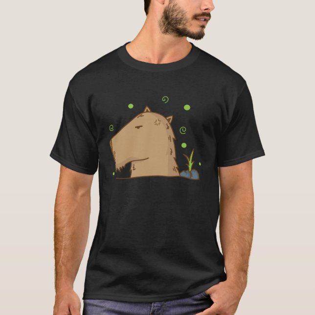 Caviidae Guinea Pig in Hibernation T-Shirt (Vorderseite)