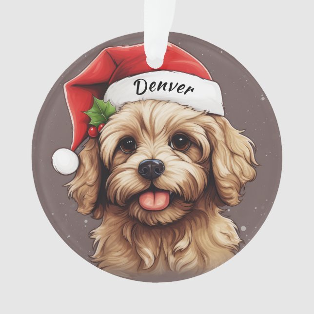 Cavoodle Custom Christmas Ornament (Vorderseite)