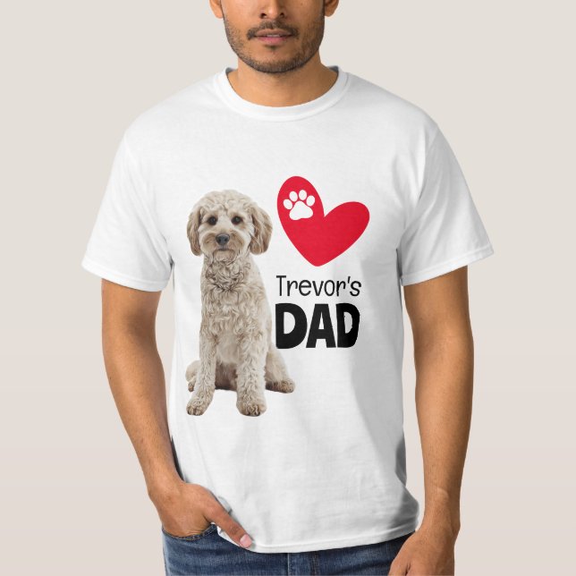 Cavoodle Personalisiert Vater T - Shirt (Vorderseite)