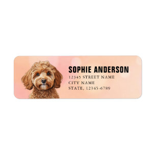 Cavoodle-Rücksendeadressen-Aufkleber