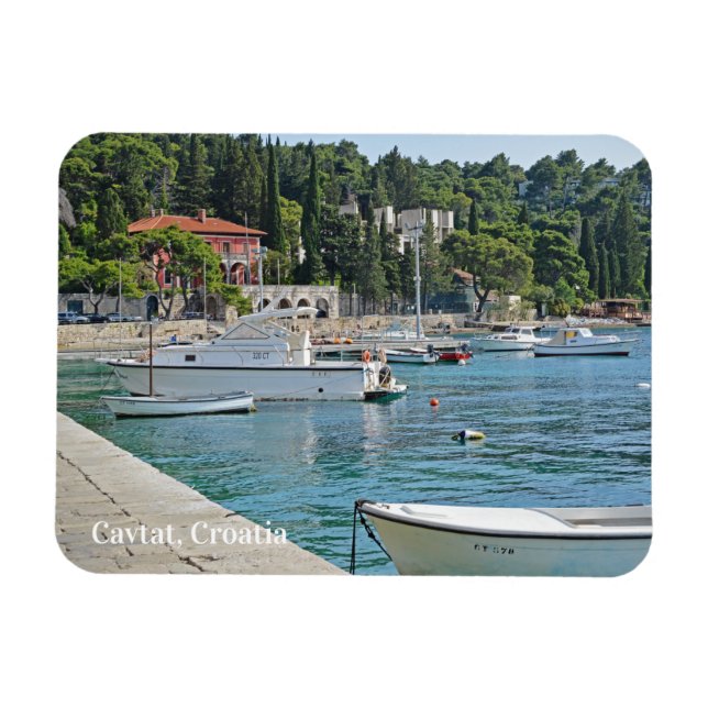 Cavtat, Kroatien Blick auf den Wasserurlaub Magnet (Horizontal)