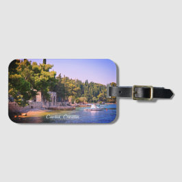 Cavtat, Kroatien Sicht auf den Strand Gepäckanhänger