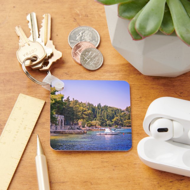 Cavtat, Kroatien Sicht auf den Strand Schlüsselanhänger (Schreibtisch)