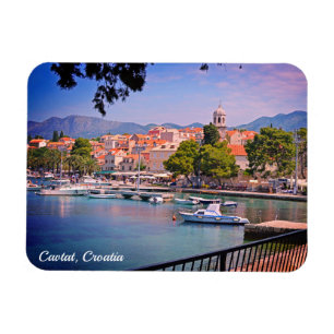 Cavtat, Kroatien Sicht auf die Town Holiday Postca Magnet