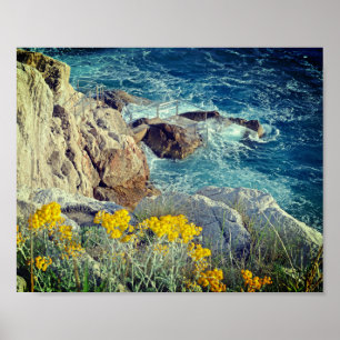 Cavtat Rocky Beach View Holiday Poster