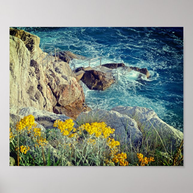 Cavtat Rocky Beach View Holiday Poster (Vorne)