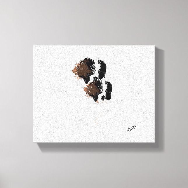 Cavvas Art: gefangen in einem Blizzard Leinwanddruck (Vorderseite)