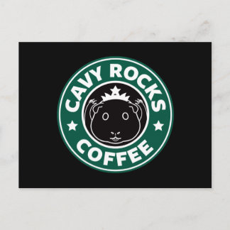 Cavy Rocks Coffee Postkarte