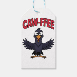CAW-FFEE Funny Crow Coffee Lover Geschenkanhänger