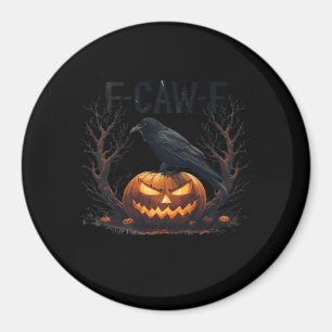 Caw-F's Gruseliger Kürbis Halloween-Klassiker Magnet