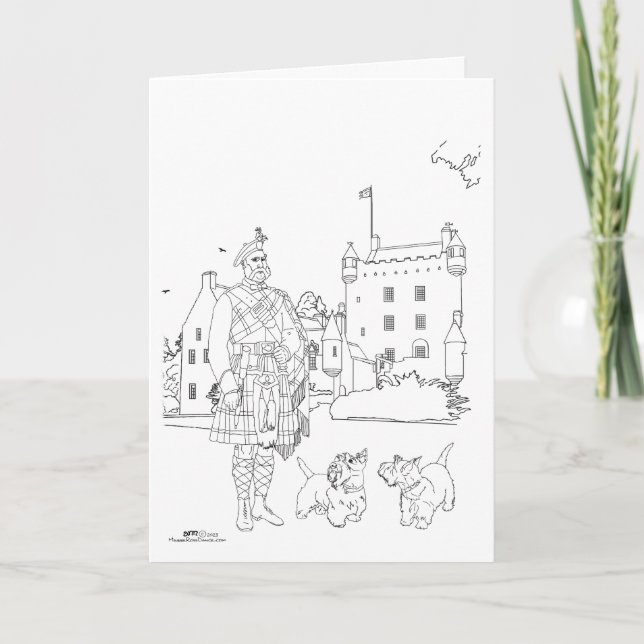 Cawdor Castle, Schottland Karte (Vorderseite)