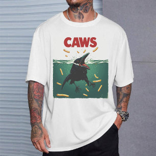 "CAWS" Lustiger Krähenkiefer Poster Parodie T-Shirt