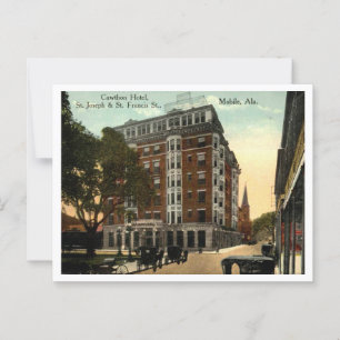 Cawthon Hotel, AL 1910s Vintag Postkarte