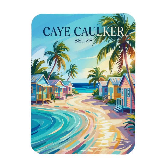 Caye Caulker Belize Magnet (Vertikal)