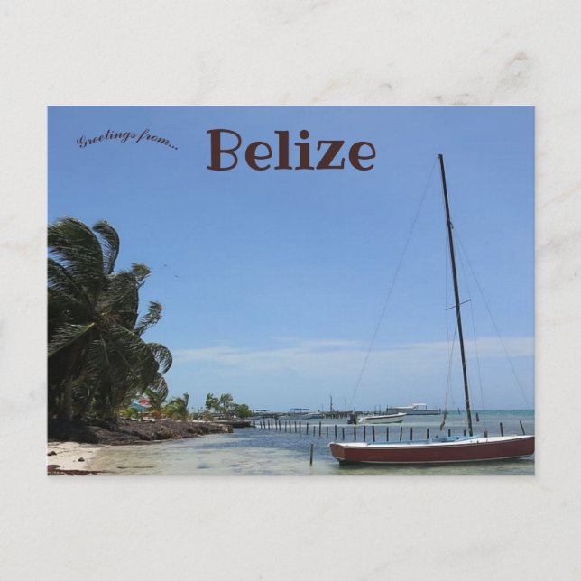 Caye Caulker Belize Postkarte (Vorderseite)