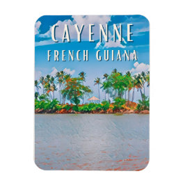 Cayenne, die Eingangstür von Französisch-Guayana Magnet