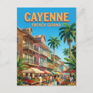 Cayenne, Französisch-Guayana Frankreich Postkarte