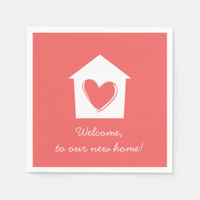 Cayenne Housewarming Party Paper Napkin Set Serviette (Vorderseite)
