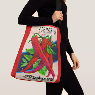 Cayenne-Paprika-Packung aus den 50er Jahren Tragetaschen Mit Langen Trägern