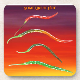 Cayenne Paprikaschoten Getränkeuntersetzer