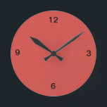 Cayenne Red Wall Clock Runde Wanduhr<br><div class="desc">Karo alle Cayenne-Produkte in diesen Geschäften in der Kategorie Wohngestaltung,  die Sie mischen und abgleichen können.</div>