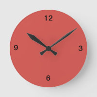 Cayenne Red Wall Clock