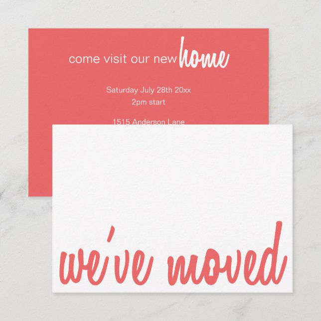 Cayenne & White Wir haben den Laden für die häusli Einladung (Vorne/Hinten)