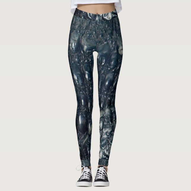 Cayman Crocodile Skin Design Leggings (Vorderseite)