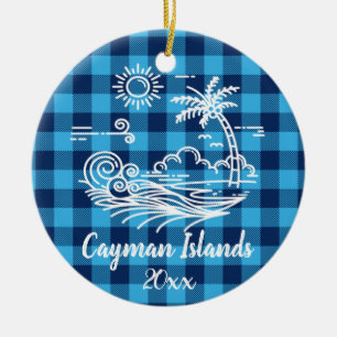 Cayman Islands Buffalo Karo Weihnachten Keramik Ornament