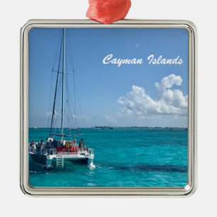 "Cayman Islands" Caribbean Sea Boat Ornament
