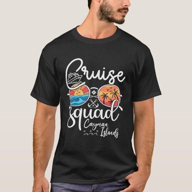 Cayman Islands Cruise Squad 2023 Holiday Family Ma T-Shirt (Vorderseite)