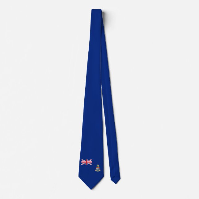 Cayman Islands flagge Neck Tie Krawatte (Vorderseite)