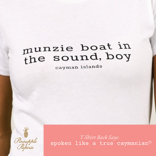 Cayman Islands Folk Song Munzie Boat Personalisier T-Shirt