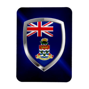 Cayman Islands Mettalic Emblem Magnet