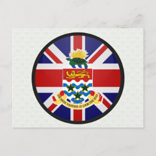 Cayman Islands Quality Flag Circle Postkarte