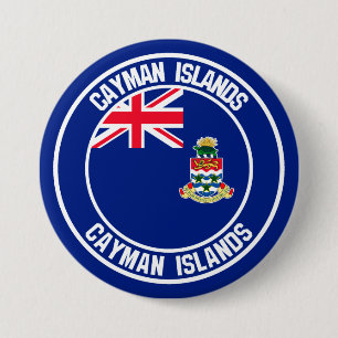 Cayman Islands Round Emblem Button