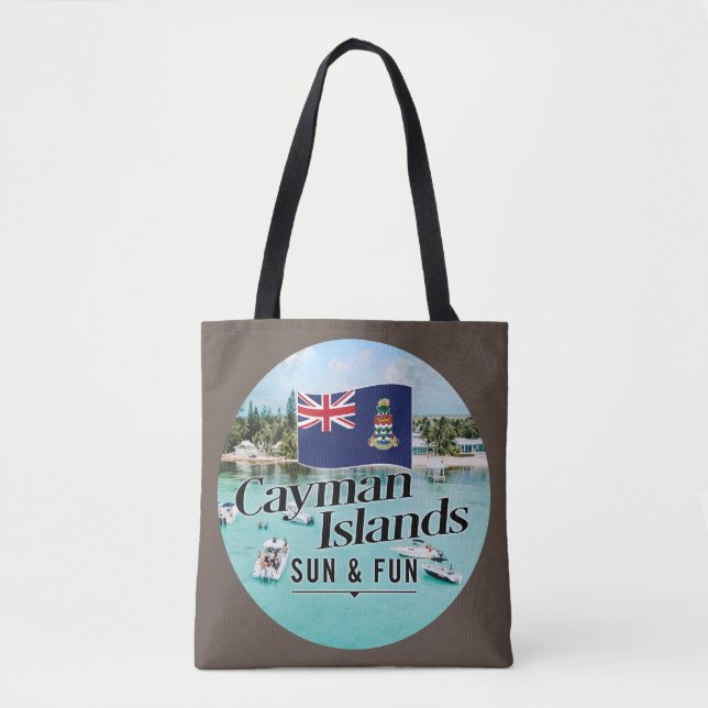"Cayman Islands Sun & Fun" mit Flagge (Vorderseite)