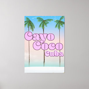 Cayo Coco Kuba Vintage-Reiseposter Leinwanddruck