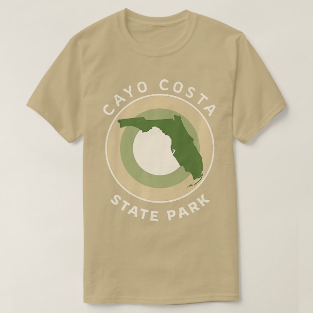 Cayo Costa Staat Park Florida Bullseye FL Souvenir T-Shirt (Design vorne)