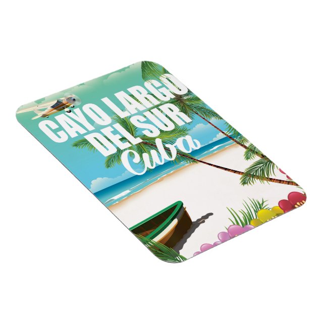 Cayo Largo del Sur Strandurlaub Poster Magnet (Rechte Seite)