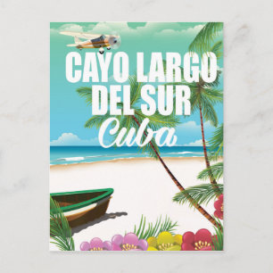 Cayo Largo del Sur Strandurlaub Poster Postkarte