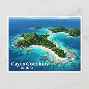 Cayos Cochinos Nueva Armenia Honduras Postkarte