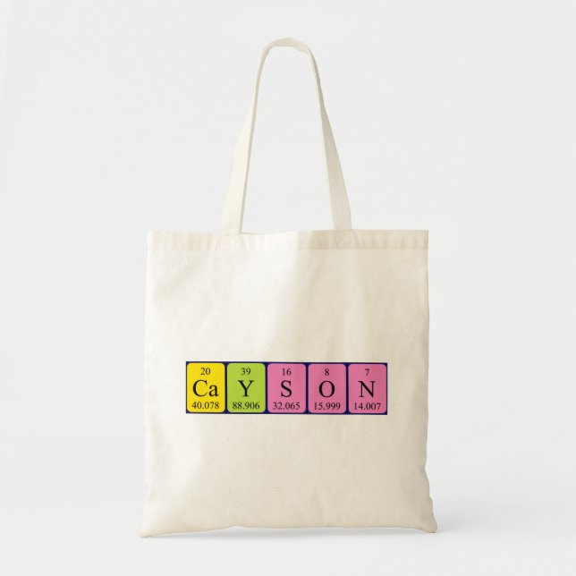 Cayson Periodenname Totasche Tragetasche (Vorne)